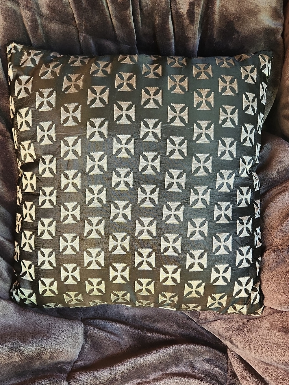 Gothic Cross Accent Pillow